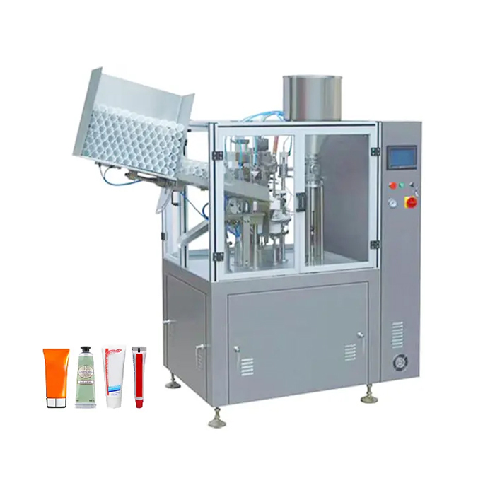 Mașină automată de umplere și etanșare pentru tuburi din plastic și laminate